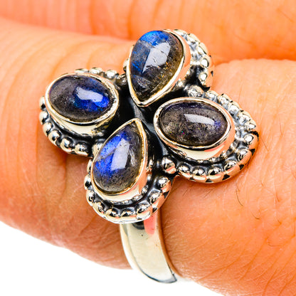 Labradorite Rings handcrafted by Ana Silver Co - RING94078