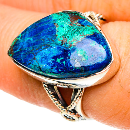 Azurite Rings handcrafted by Ana Silver Co - RING94080