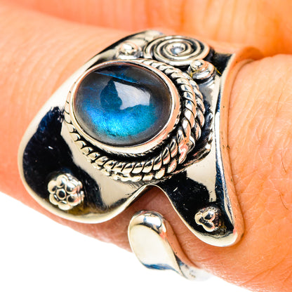 Labradorite Rings handcrafted by Ana Silver Co - RING94090