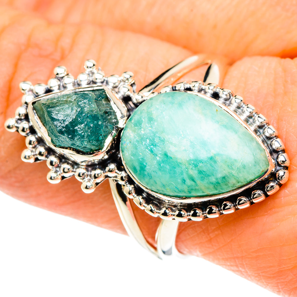 Amazonite Rings handcrafted by Ana Silver Co - RING94091