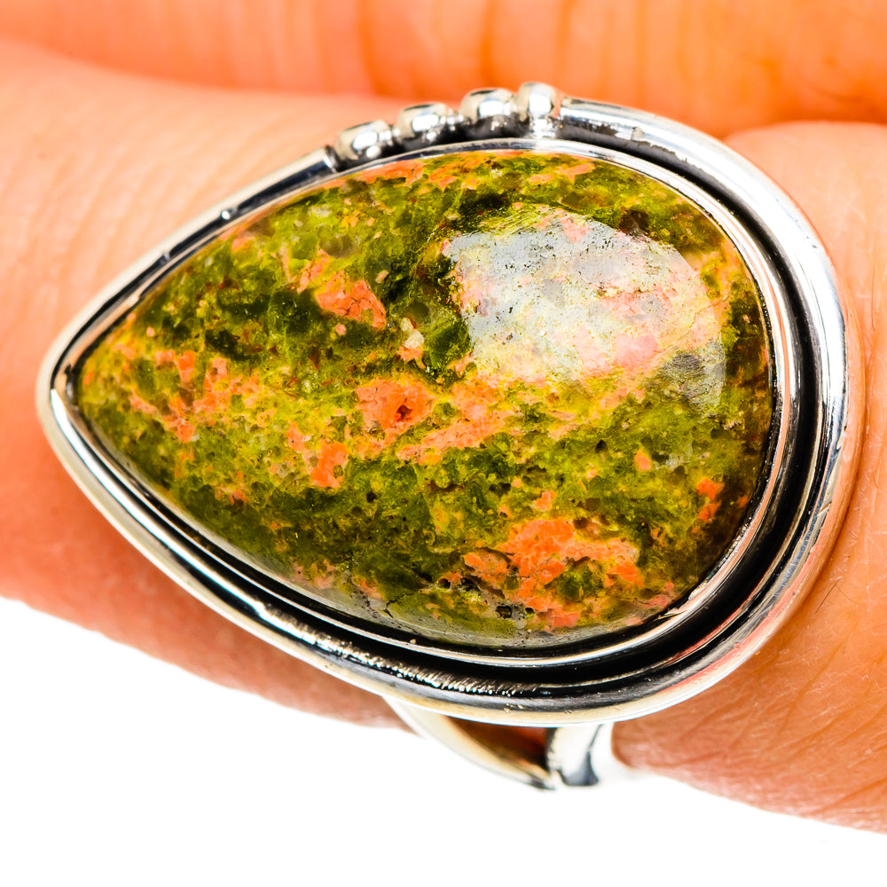 Unakite Rings handcrafted by Ana Silver Co - RING94093