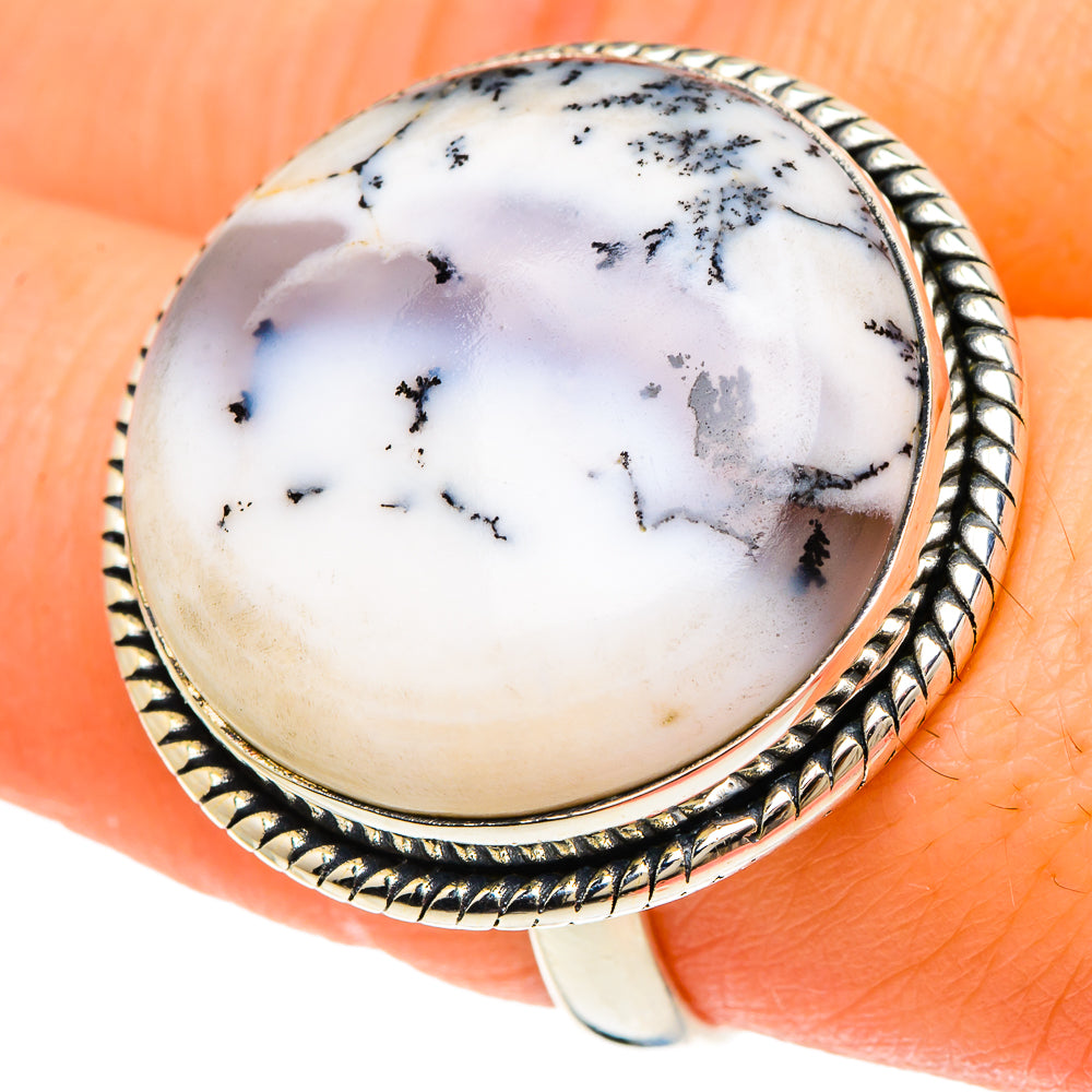 Dendritic Opal Rings handcrafted by Ana Silver Co - RING94100