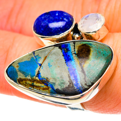 Azurite Rings handcrafted by Ana Silver Co - RING94110