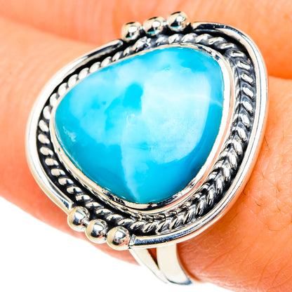 Larimar Rings handcrafted by Ana Silver Co - RING94116