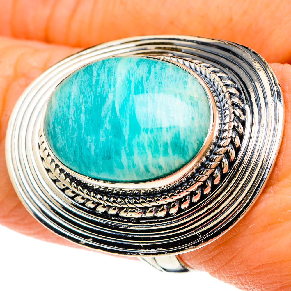 Amazonite Rings handcrafted by Ana Silver Co - RING94119