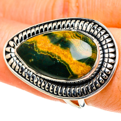 Ocean Jasper Rings handcrafted by Ana Silver Co - RING94121