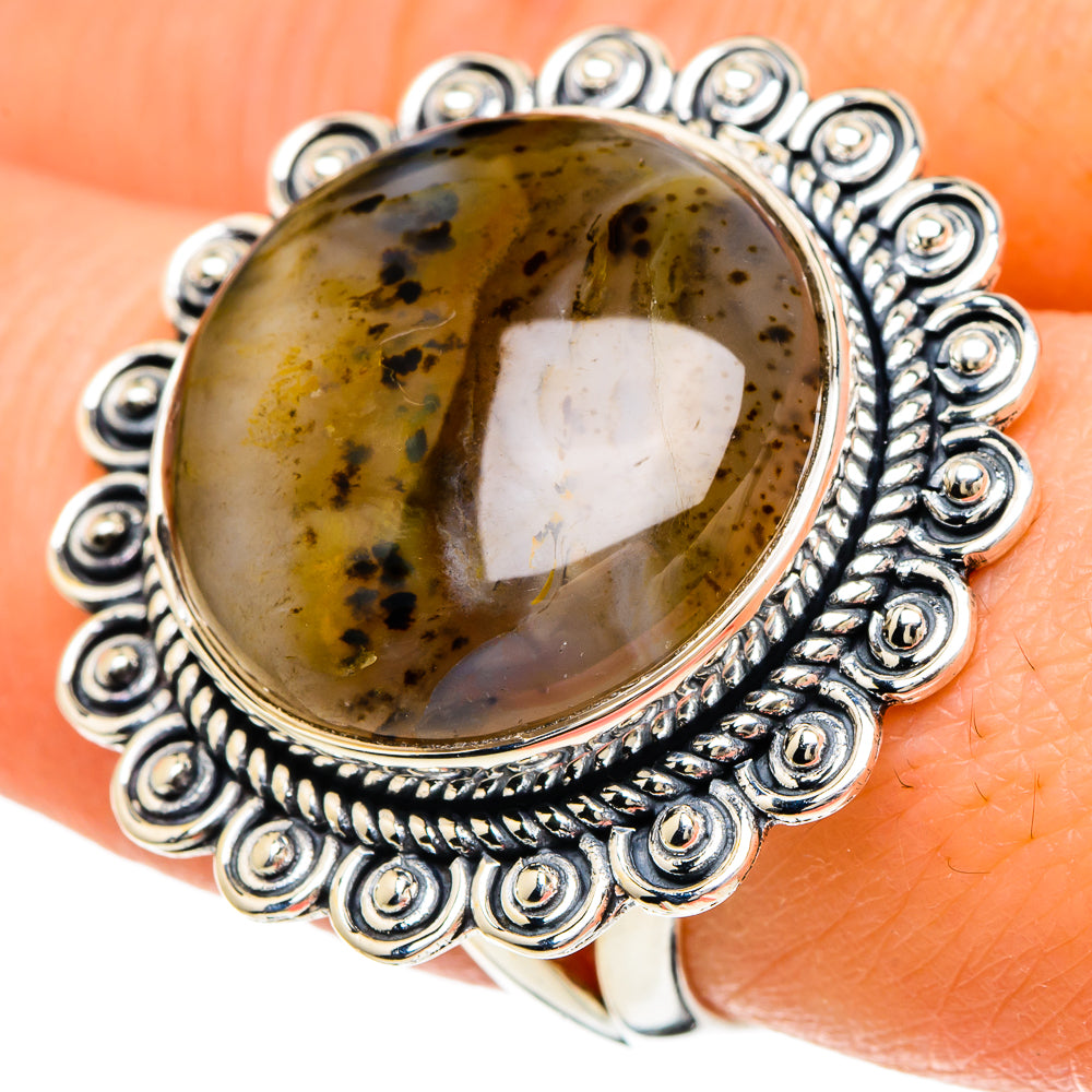 Montana Agate Rings handcrafted by Ana Silver Co - RING94124
