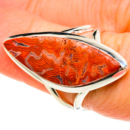Crazy Lace Agate Rings handcrafted by Ana Silver Co - RING94125
