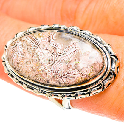 Laguna Lace Agate Rings handcrafted by Ana Silver Co - RING94126