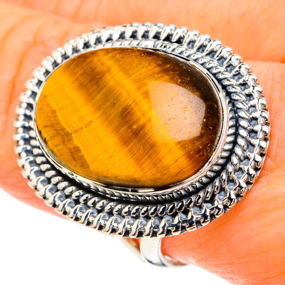 Tiger Eye Rings handcrafted by Ana Silver Co - RING94129