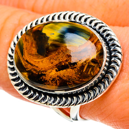 Golden Pietersite Rings handcrafted by Ana Silver Co - RING94130