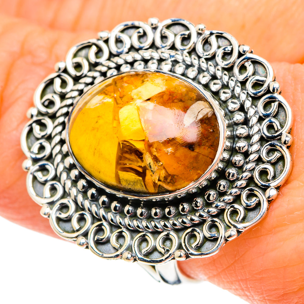 Brecciated Mookaite Rings handcrafted by Ana Silver Co - RING94132