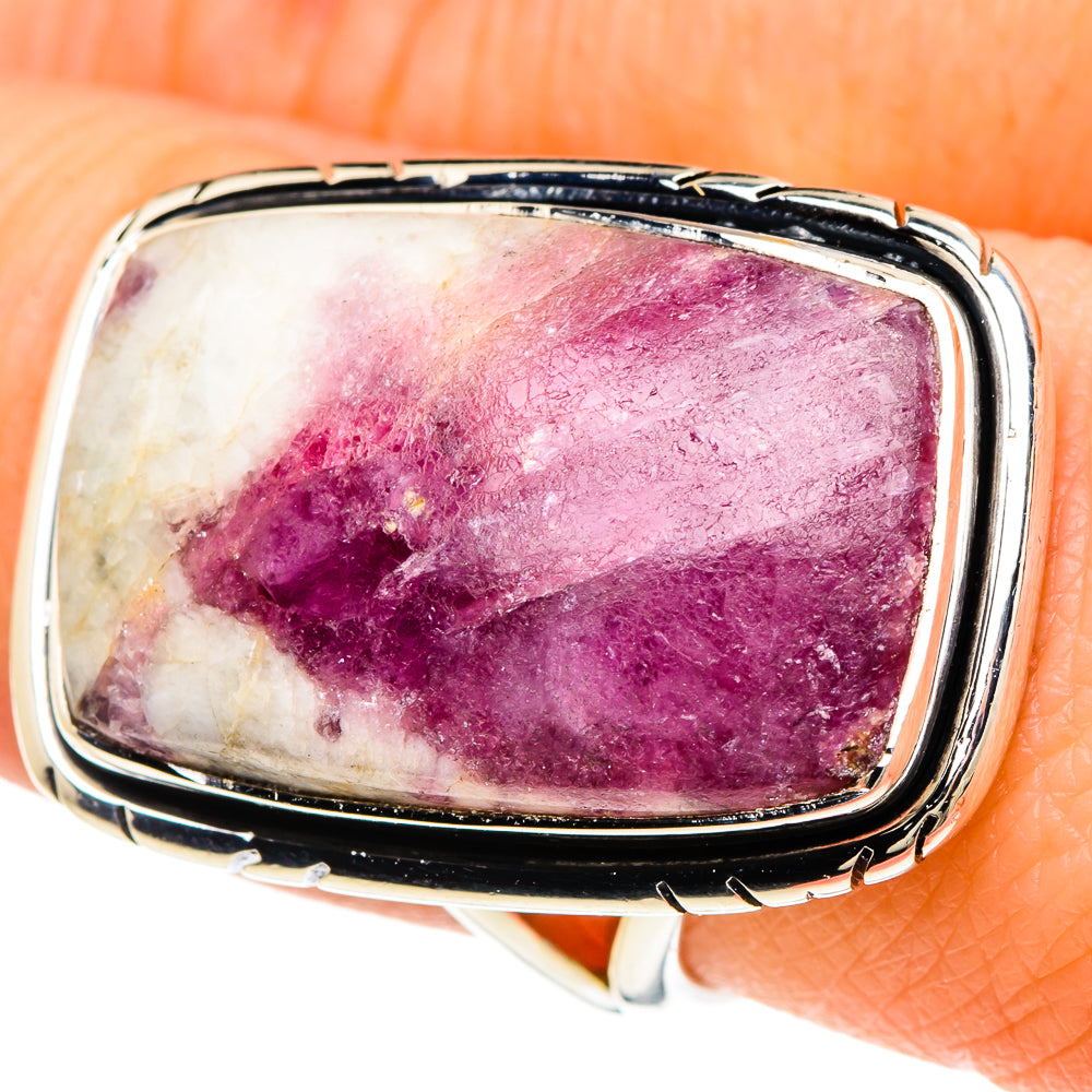 Ruby Fuchsite Rings handcrafted by Ana Silver Co - RING94133