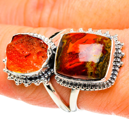 Morocco Agate Rings handcrafted by Ana Silver Co - RING94148