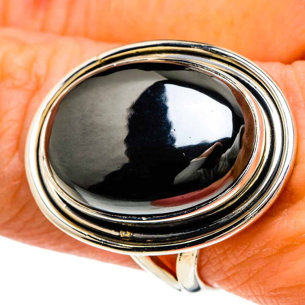 Hematite Rings handcrafted by Ana Silver Co - RING94150
