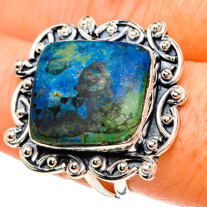 Azurite Rings handcrafted by Ana Silver Co - RING94156