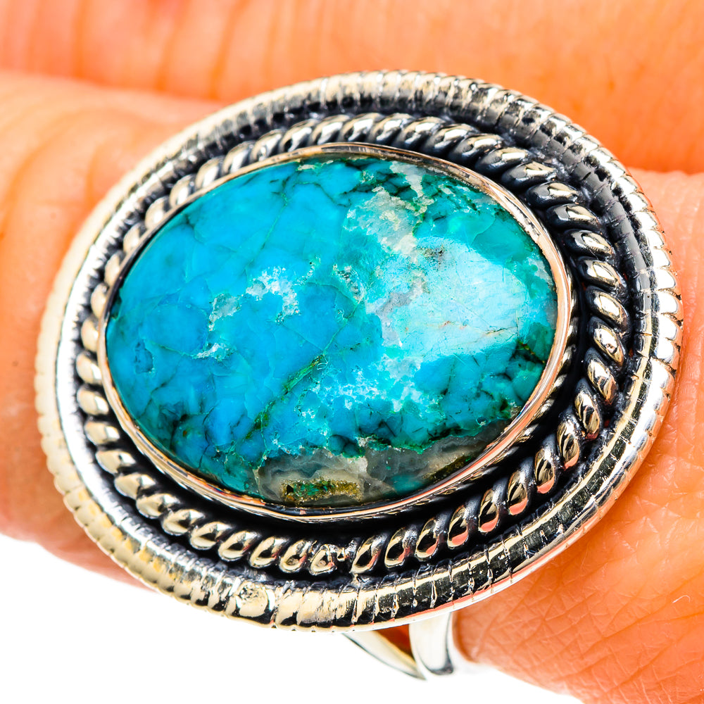 Chrysocolla Rings handcrafted by Ana Silver Co - RING94158