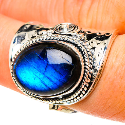 Labradorite Rings handcrafted by Ana Silver Co - RING94159