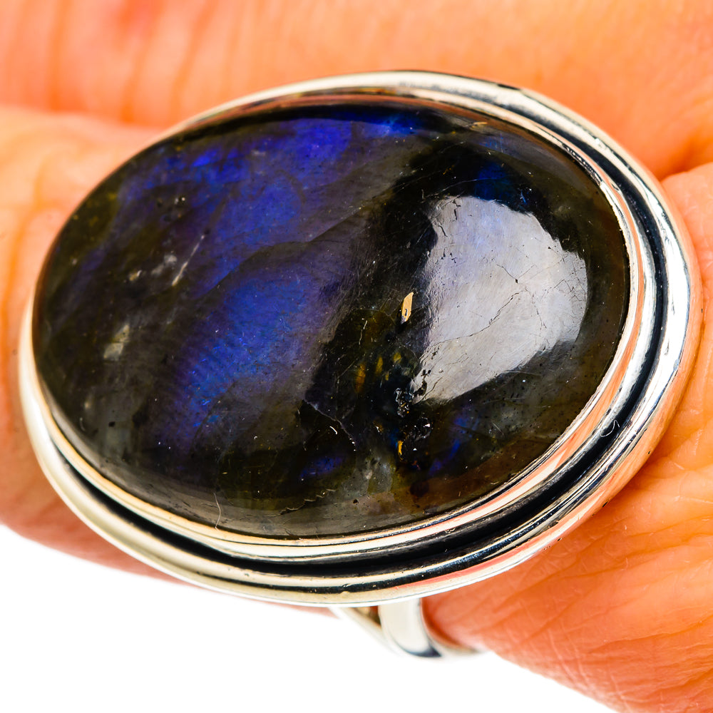 Labradorite Rings handcrafted by Ana Silver Co - RING94164