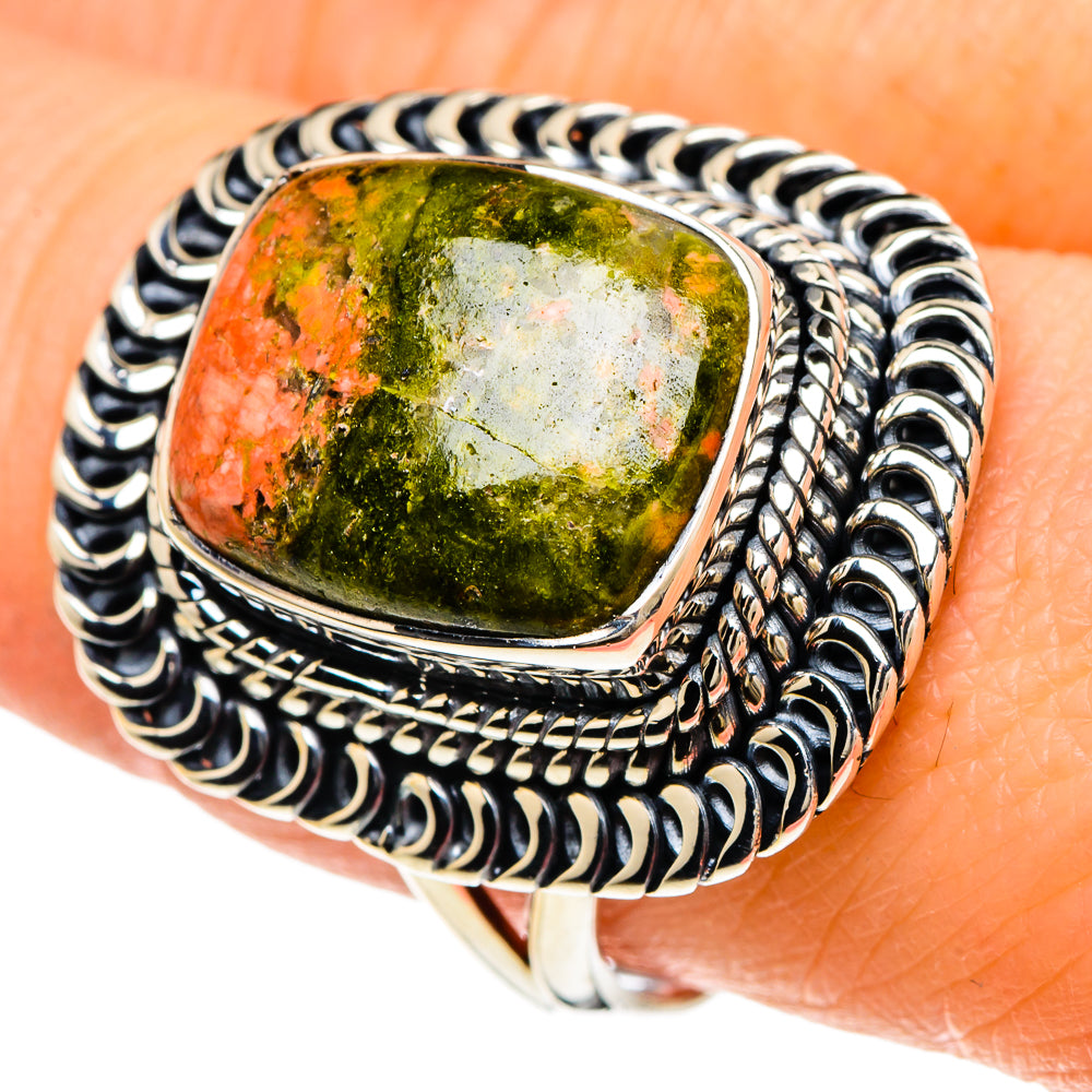 Unakite Rings handcrafted by Ana Silver Co - RING94168