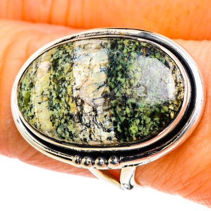 Lizard Jasper Rings handcrafted by Ana Silver Co - RING94169