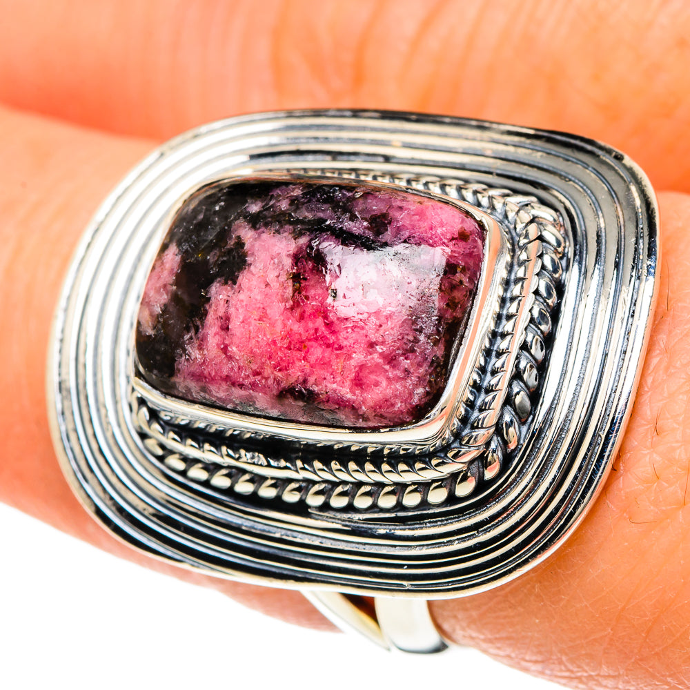 Rhodonite Rings handcrafted by Ana Silver Co - RING94177