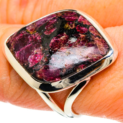Russian Eudialyte Rings handcrafted by Ana Silver Co - RING94179