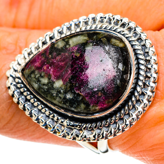 Russian Eudialyte Rings handcrafted by Ana Silver Co - RING94180