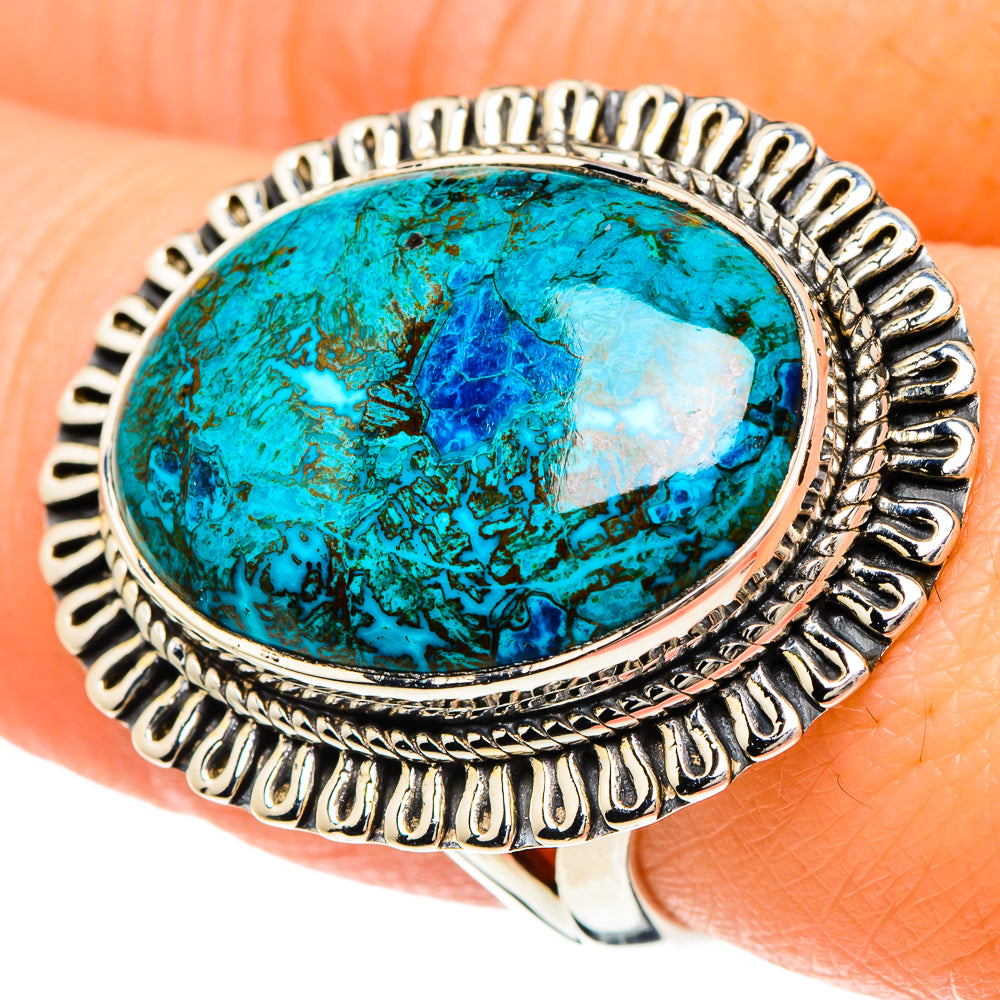 Chrysocolla Rings handcrafted by Ana Silver Co - RING94200
