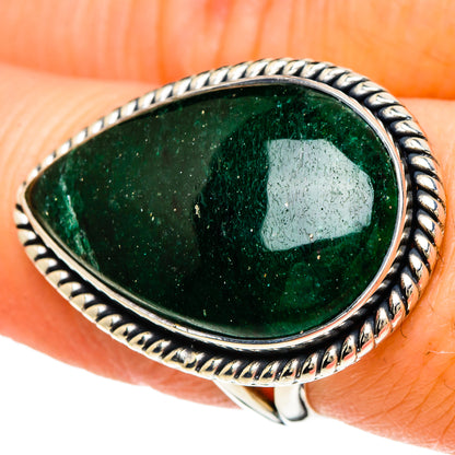 Green Aventurine Rings handcrafted by Ana Silver Co - RING94202
