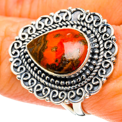 Morocco Agate Rings handcrafted by Ana Silver Co - RING94208
