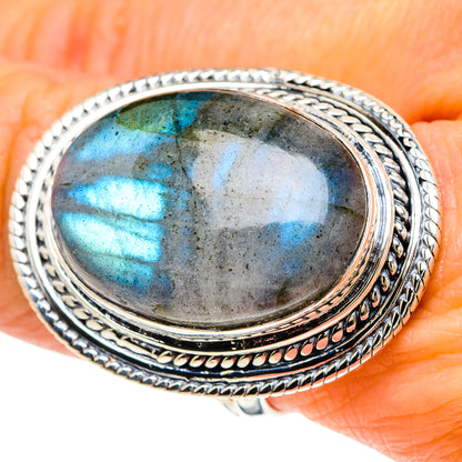 Labradorite Rings handcrafted by Ana Silver Co - RING94238