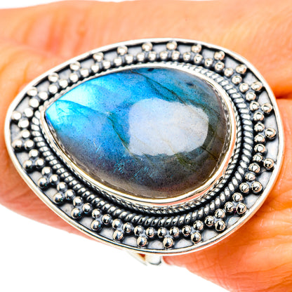 Labradorite Rings handcrafted by Ana Silver Co - RING94241
