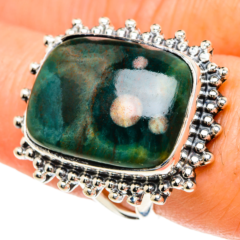 Ocean Jasper Rings handcrafted by Ana Silver Co - RING94242