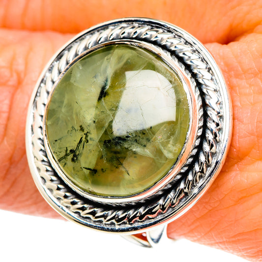 Prehnite Rings handcrafted by Ana Silver Co - RING94245