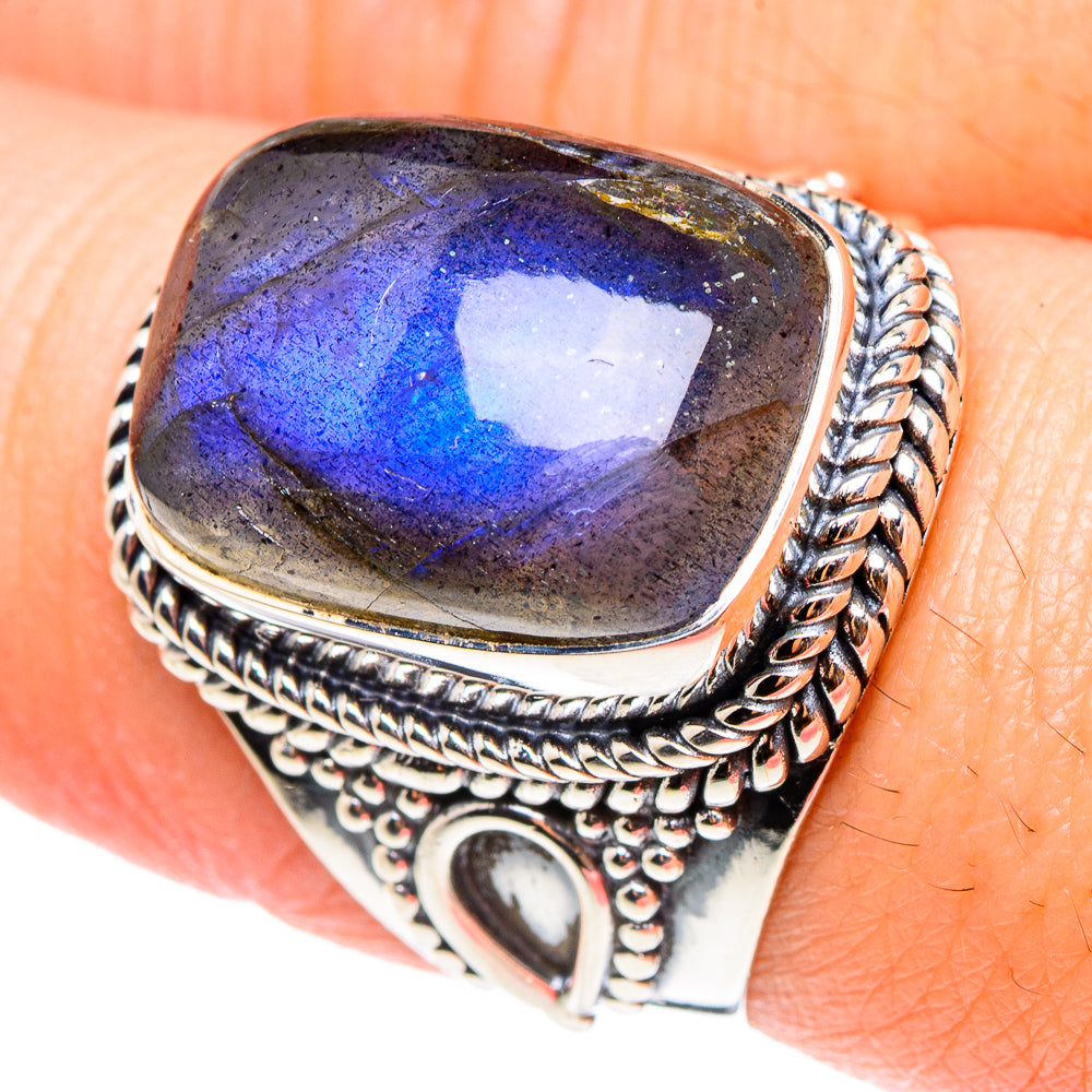 Labradorite Rings handcrafted by Ana Silver Co - RING94252