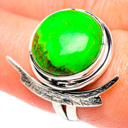 Gaspeite Rings handcrafted by Ana Silver Co - RING94255