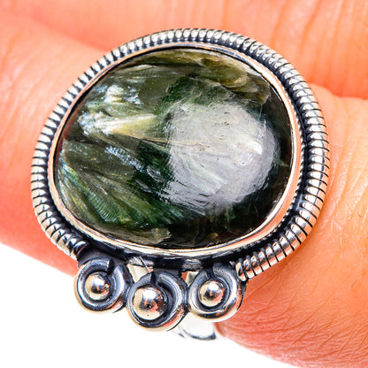 Seraphinite Rings handcrafted by Ana Silver Co - RING94257