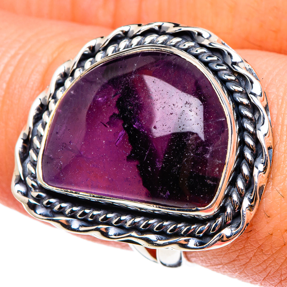 Star Amethyst Rings handcrafted by Ana Silver Co - RING94266