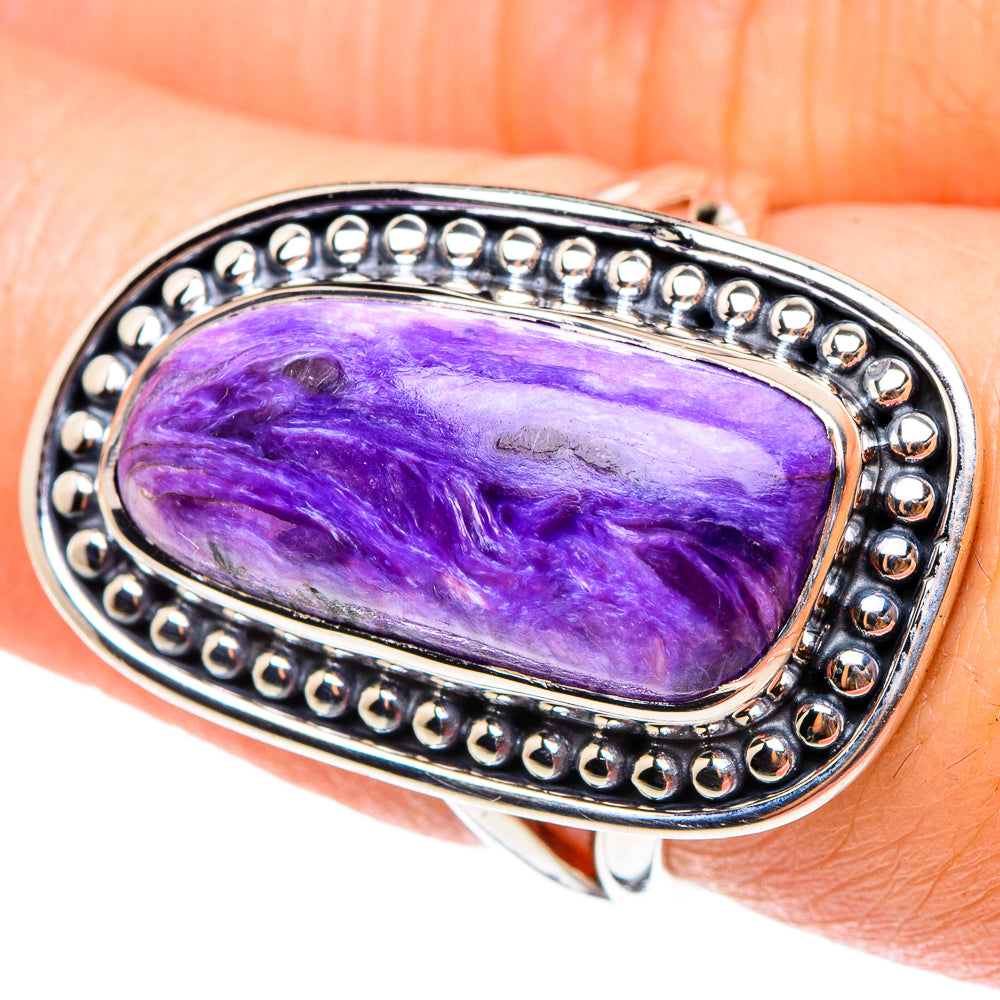 Charoite Rings handcrafted by Ana Silver Co - RING94267