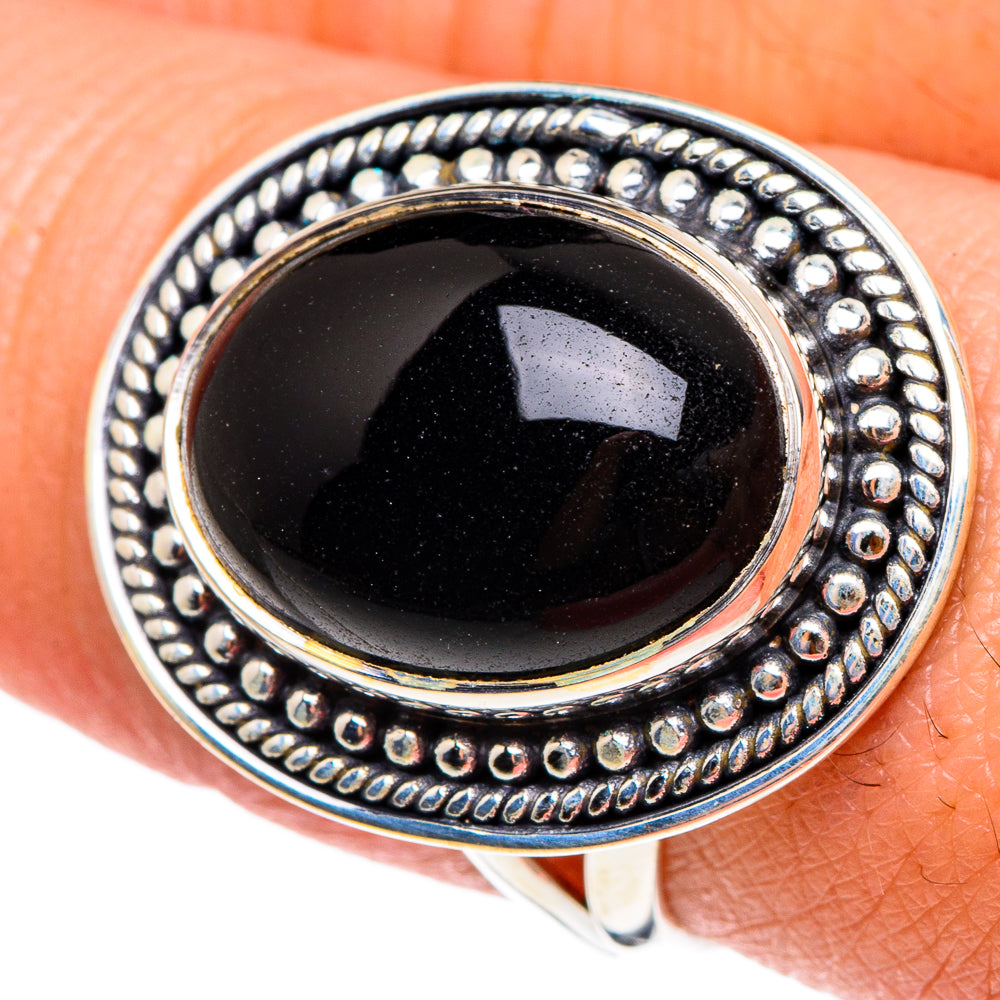 Black Onyx Rings handcrafted by Ana Silver Co - RING94268