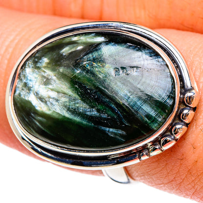 Seraphinite Rings handcrafted by Ana Silver Co - RING94283