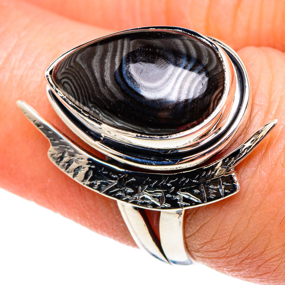 Psilomelane Rings handcrafted by Ana Silver Co - RING94294
