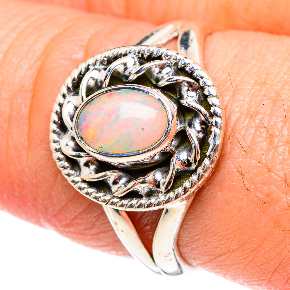 Ethiopian Opal Rings handcrafted by Ana Silver Co - RING94301