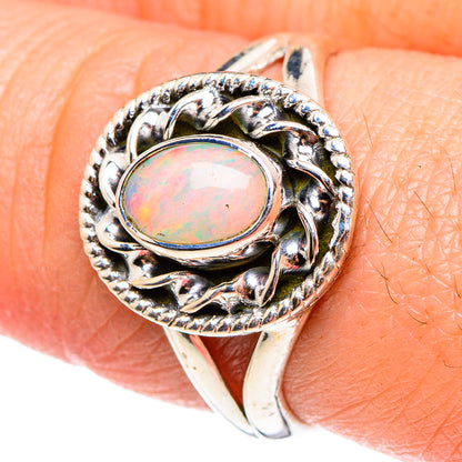Ethiopian Opal Rings handcrafted by Ana Silver Co - RING94301
