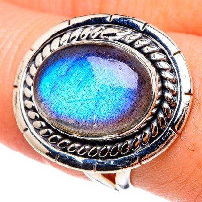 Labradorite Rings handcrafted by Ana Silver Co - RING94306
