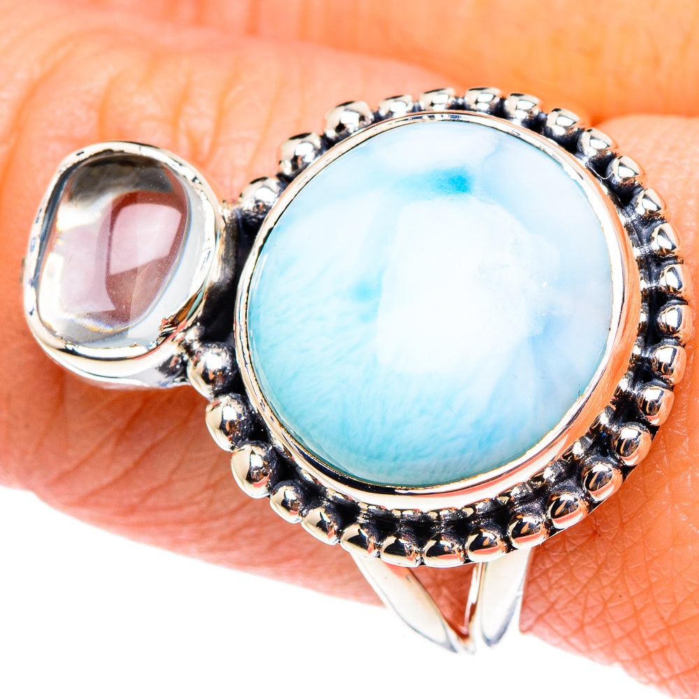 Larimar Rings handcrafted by Ana Silver Co - RING94307