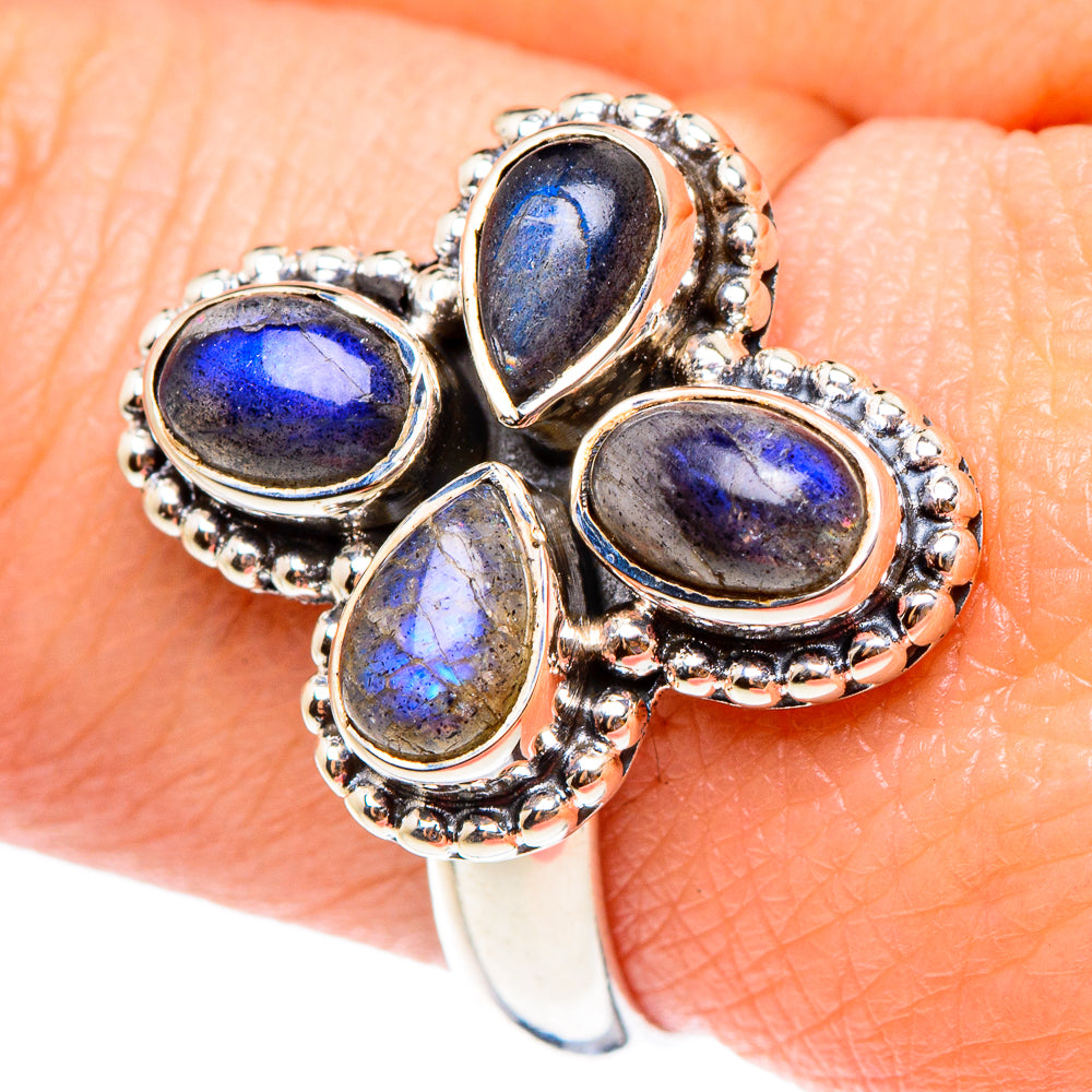 Labradorite Rings handcrafted by Ana Silver Co - RING94309