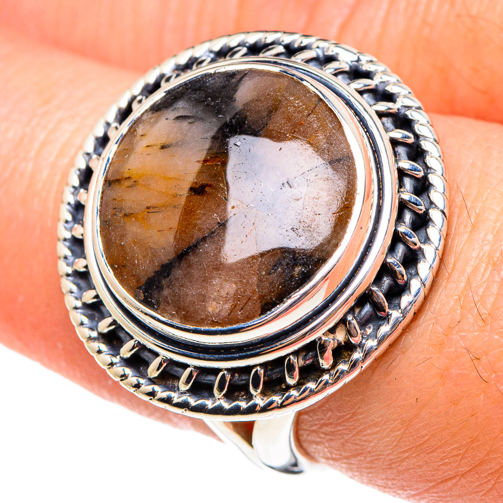 Chiastolite Rings handcrafted by Ana Silver Co - RING94314