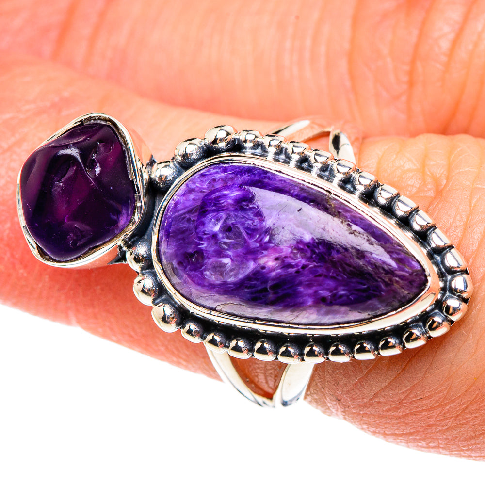 Charoite Rings handcrafted by Ana Silver Co - RING94320